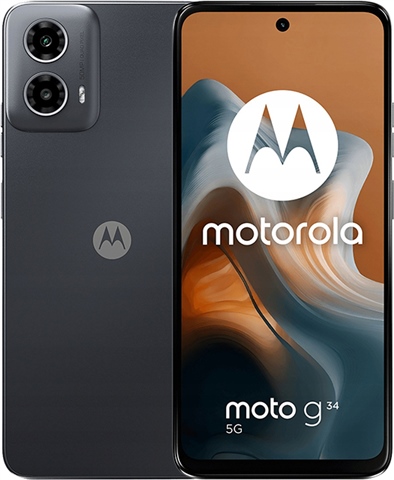 Motorola Moto G34 5G (8GB+128GB) Czarny, Bez Simlocka A